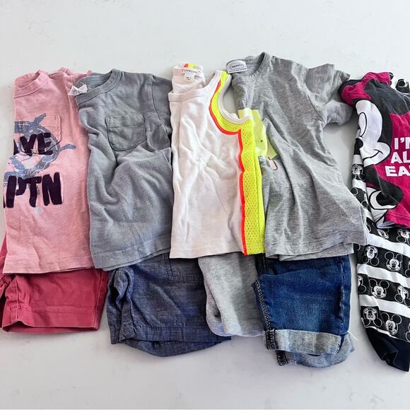 Toddler boys summer mix and match assortment outfits set lot size 2 - Picture 1 of 6